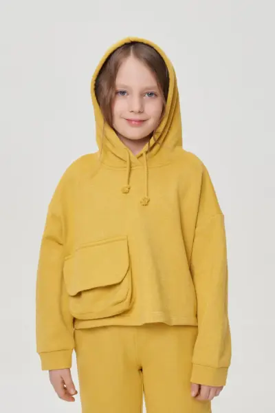 Костюм (худи и брюки) из футера с серебряным люрексом — изображение 6