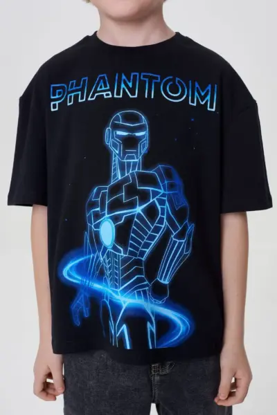 Футболка оверсайз с неоновым принтом — изображение 4