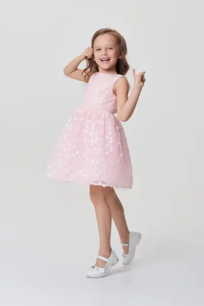 Платье с цветами и пайетками — изображение 3