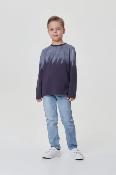 Лонгслив с принтом градиент — изображение 5