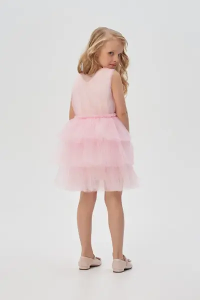 Платье нарядное из сетки-гофре — изображение 4