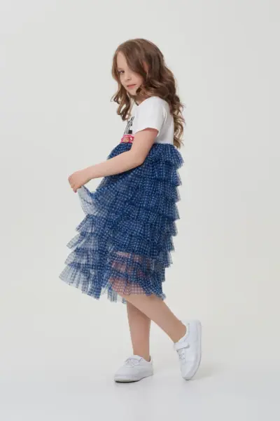 Платье из сетки с оборками — изображение 3