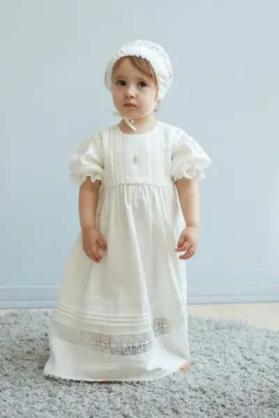 Крестильное платье в комплекте с капором — изображение 8