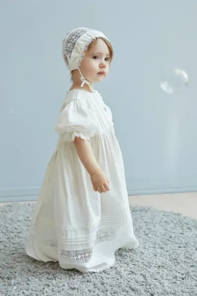 Крестильное платье в комплекте с капором — изображение 9