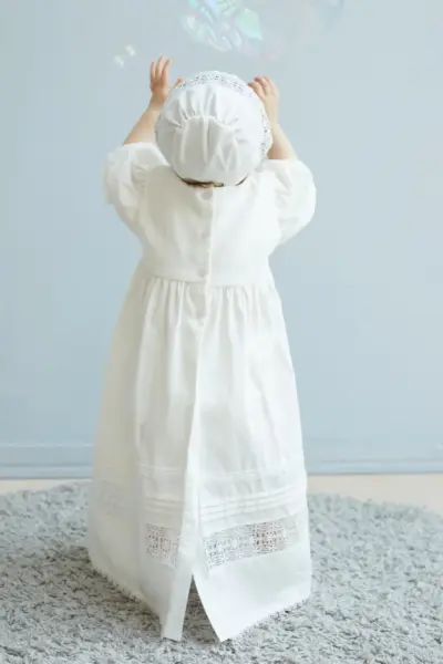Крестильное платье в комплекте с капором — изображение 11
