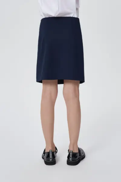 Юбка классическая, синяя — изображение 4