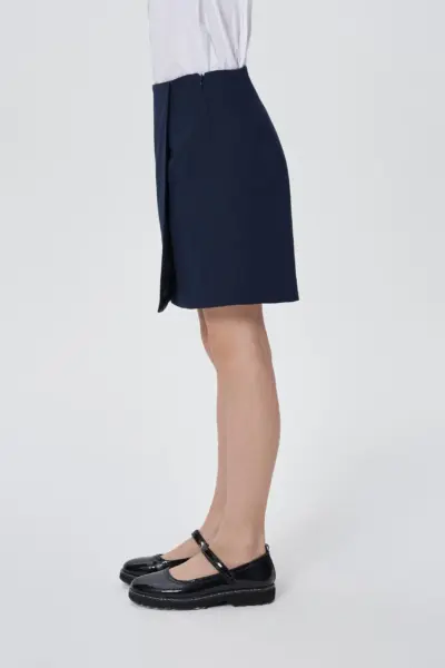 Юбка классическая, синяя — изображение 3