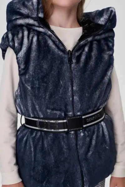 Жилет двухсторонний с поясом — изображение 8