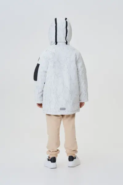 Куртка-парка с подкдадкой из меха "тедди" — изображение 7