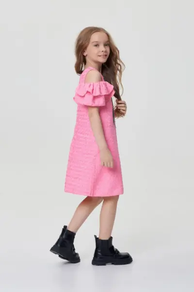 Платье с рюшами и бантом — изображение 3