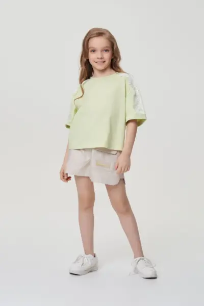 Топ из трикотажа с декором на плечах — изображение 5