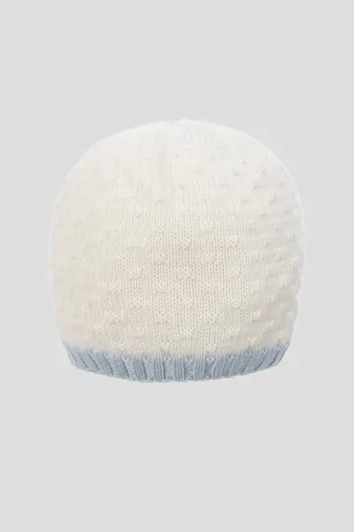 Комплект вязаный нарядный (плед, комбинезон, шапка, пинетки) — изображение 4