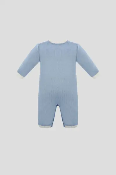 Комплект вязаный нарядный (плед, комбинезон, шапка, пинетки) — изображение 3