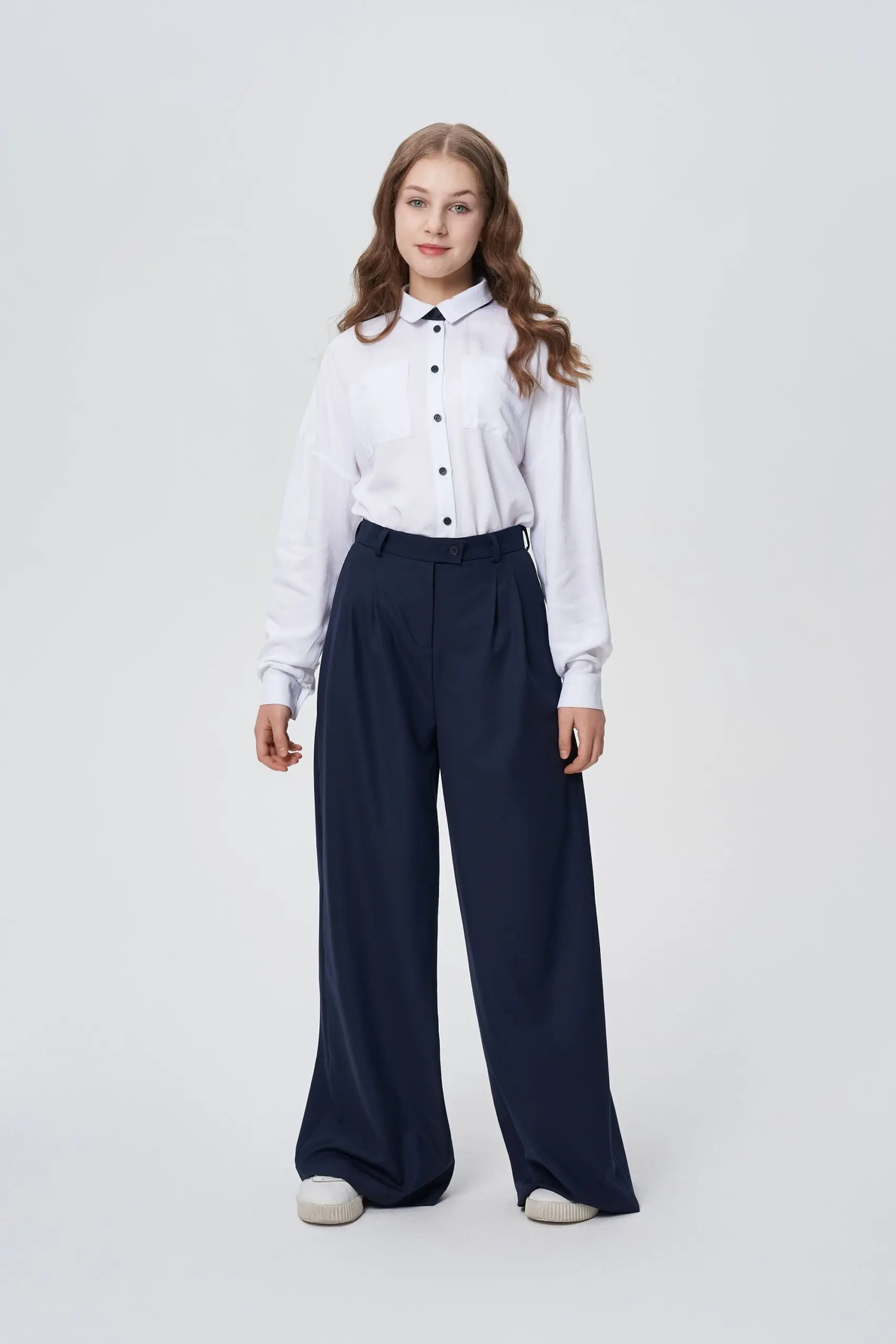 pieplzp2kybisrdrvdojihqchkozuc9k Брюки Палаццо, синие — изображение 1