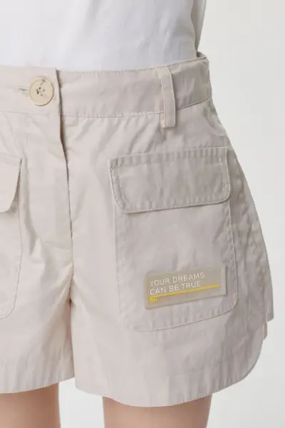 Шорты из твила с карманами — изображение 5