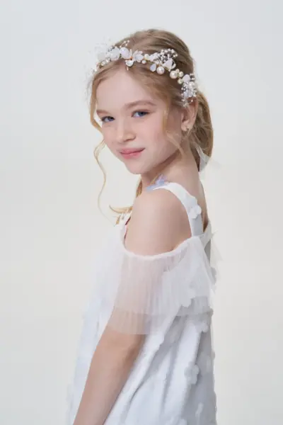 Платье нарядное с 3D-цветами — изображение 9