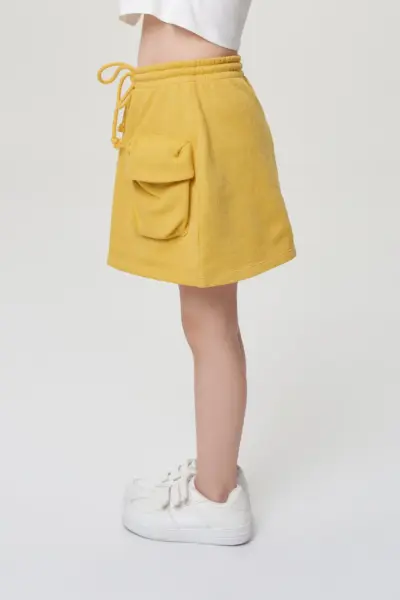 Юбка из футера с серебряным люрексом — изображение 3