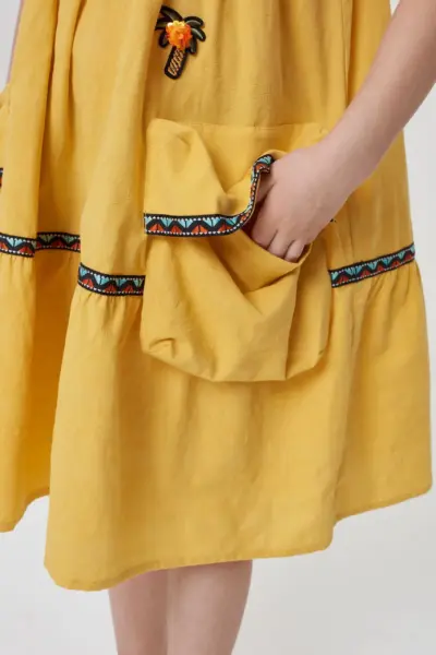 Платье из жаккардового хлопка — изображение 7