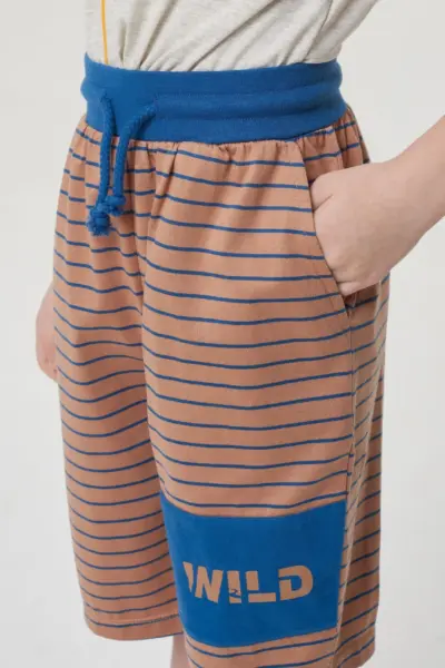 Шорты трикотажные в полоску — изображение 5