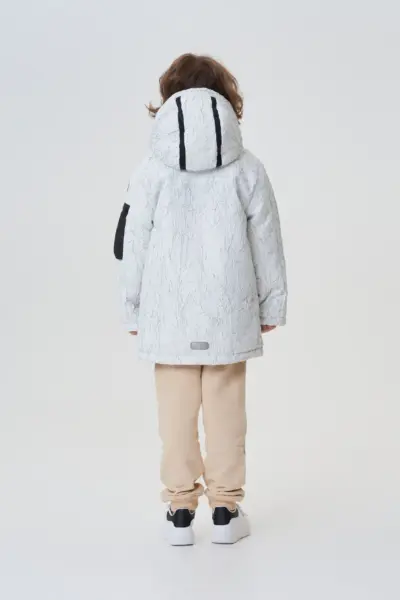 Куртка-парка с подкдадкой из меха "тедди" — изображение 4