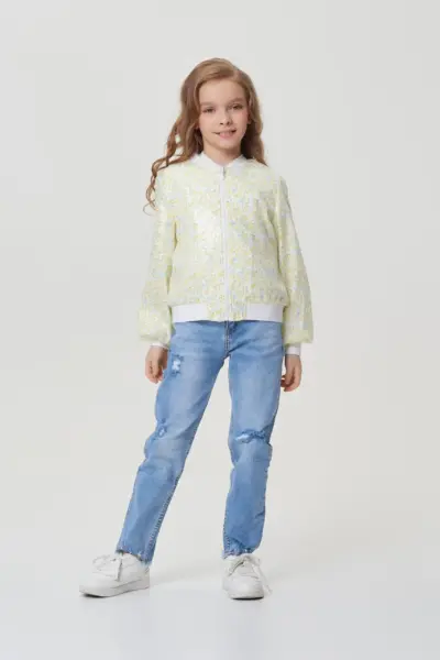 Куртка-бомбер с пайетками — изображение 5