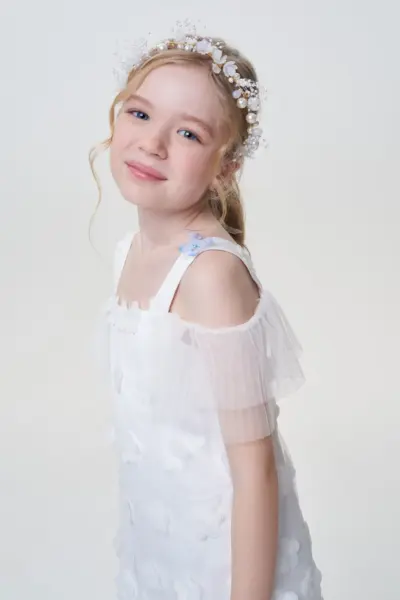 Платье нарядное с 3D-цветами — изображение 6