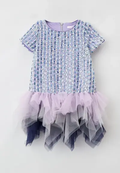 Платье нарядное из пайеток с воланом — изображение 8