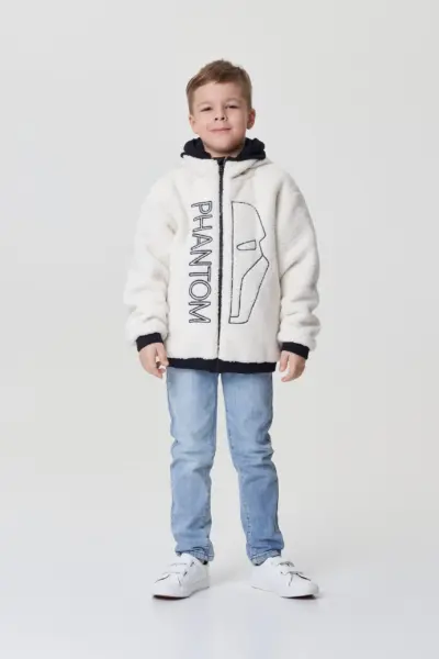 Куртка-бомбер из меха с декором — изображение 6