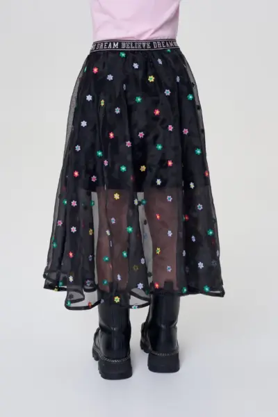 Юбка из органзы с вышивкой — изображение 5