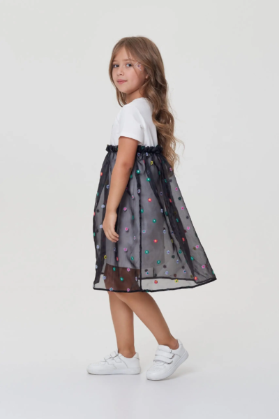 Платье из трикотажа комбинированное — изображение 3