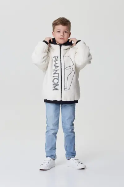 Куртка-бомбер из меха с декором — изображение 5