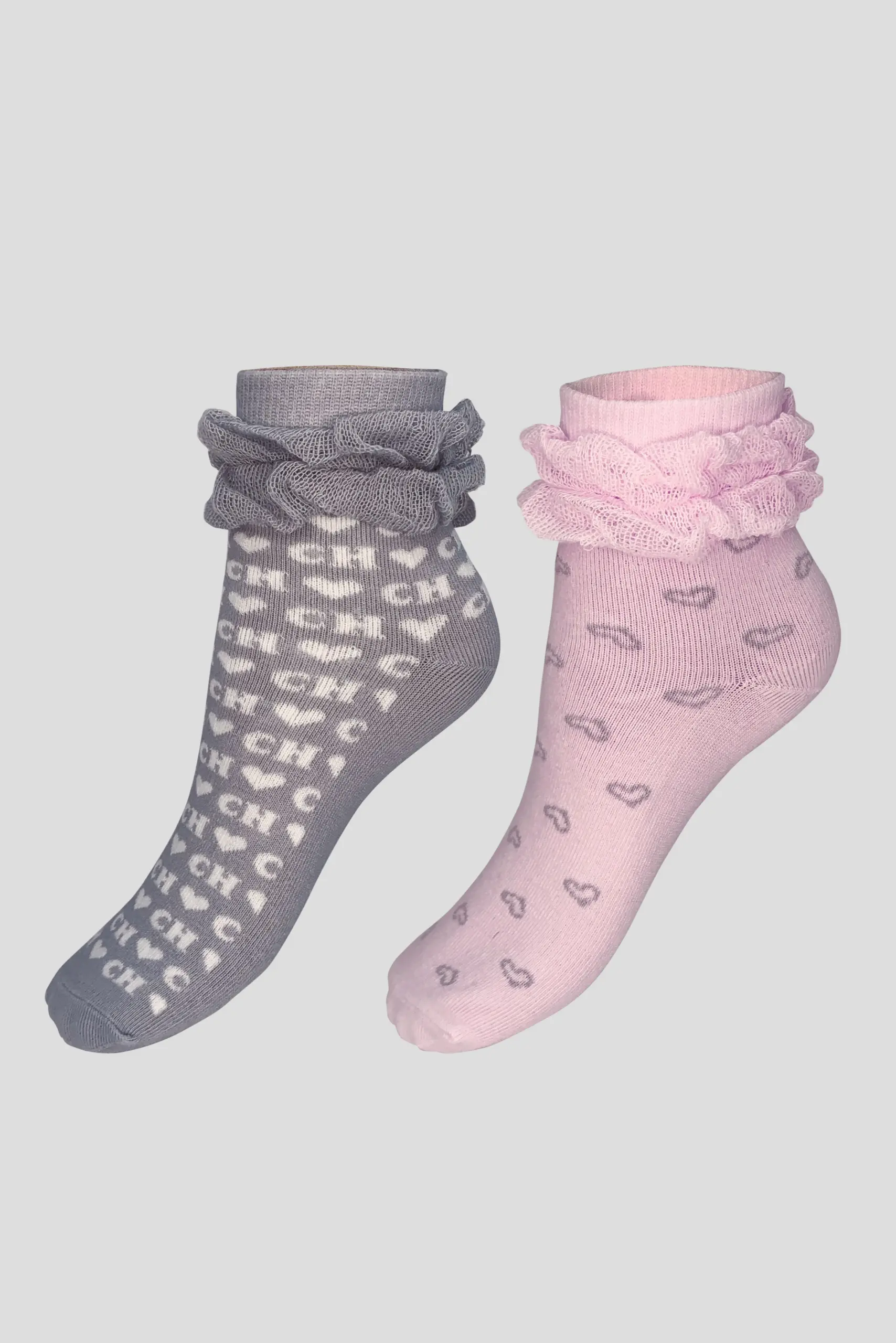 390.57.07 Носки c сердечками, 2 пары — изображение 1