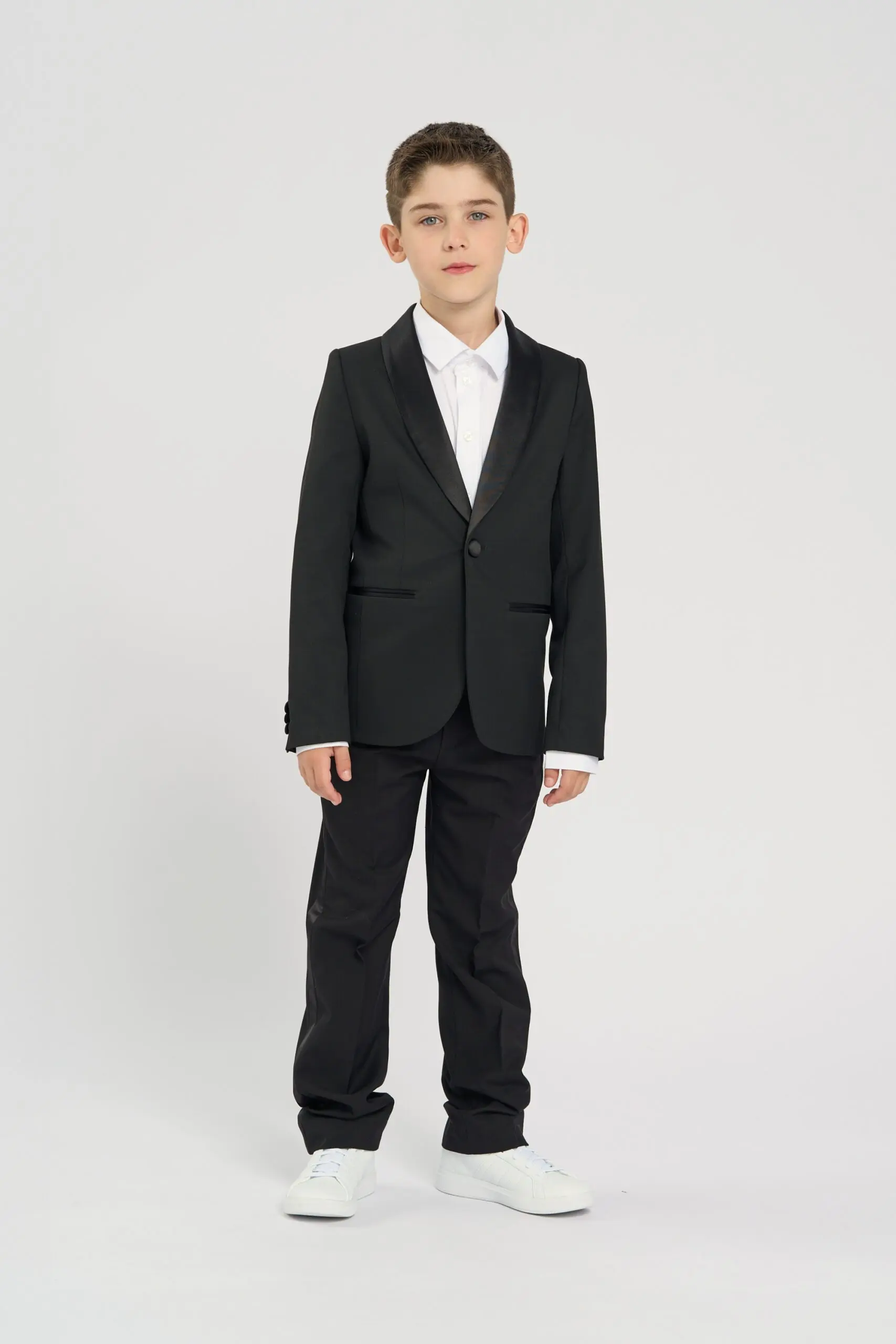 978.43 (1) Брюки нарядные костюмные с лампасами из атласа — изображение 1