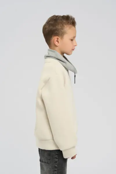 Свитшот с декоративным воротом — изображение 3