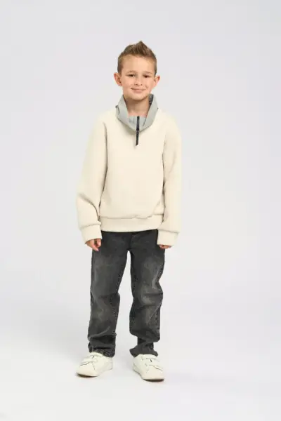 Свитшот с декоративным воротом — изображение 5