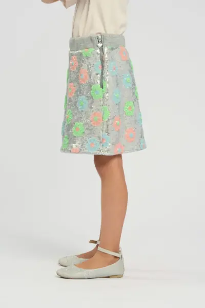 Юбка трикотажная с пайетками — изображение 3