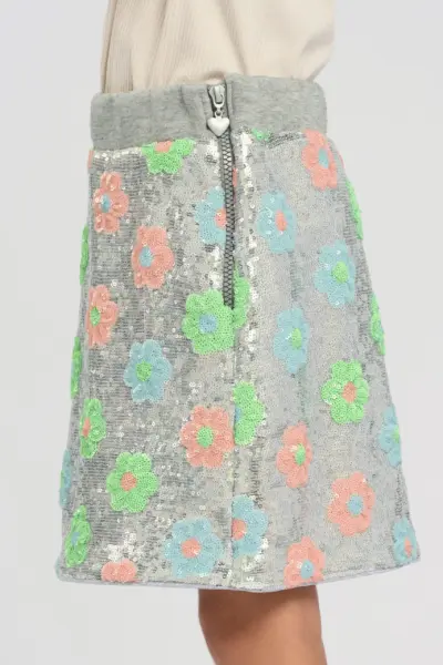 Юбка трикотажная с пайетками — изображение 5