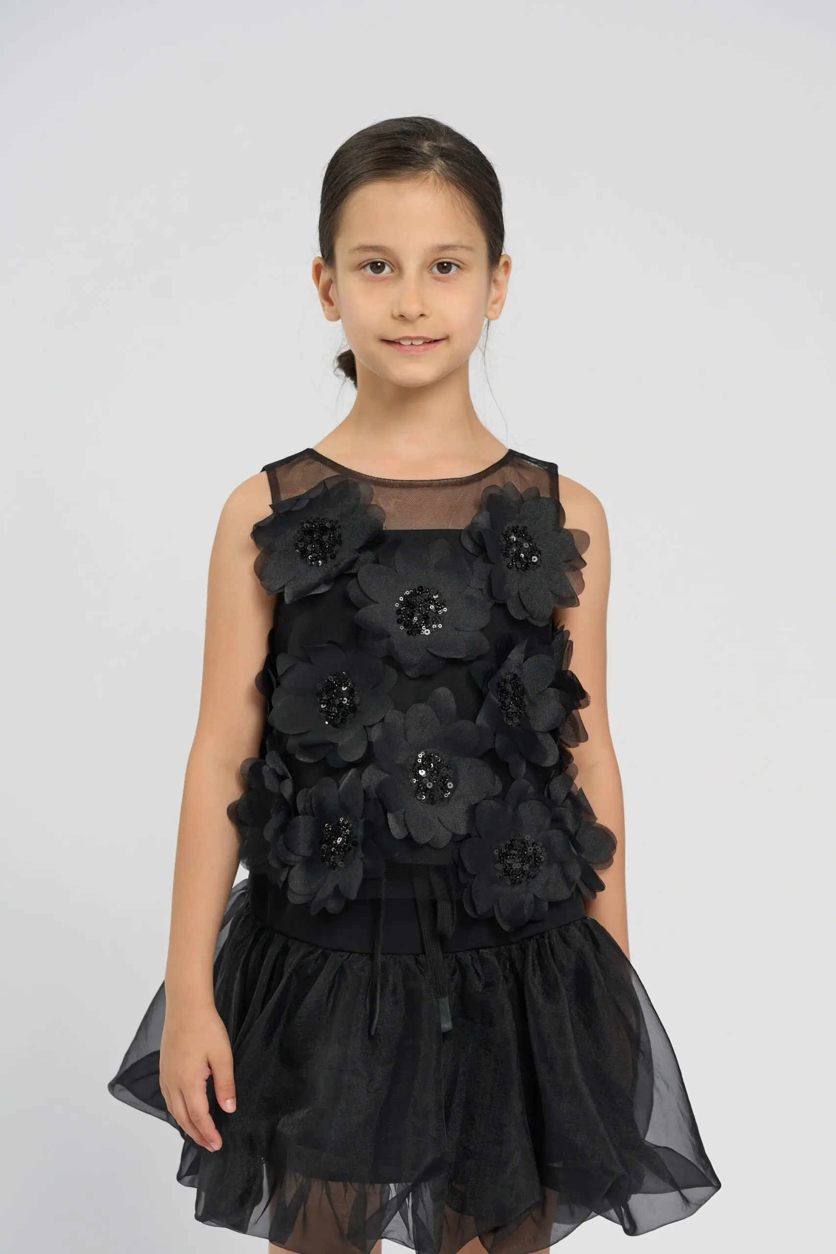 45.124 (1) Топ с объемными цветами — изображение 1