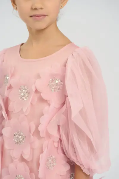 Платье с объемными цветами — изображение 5