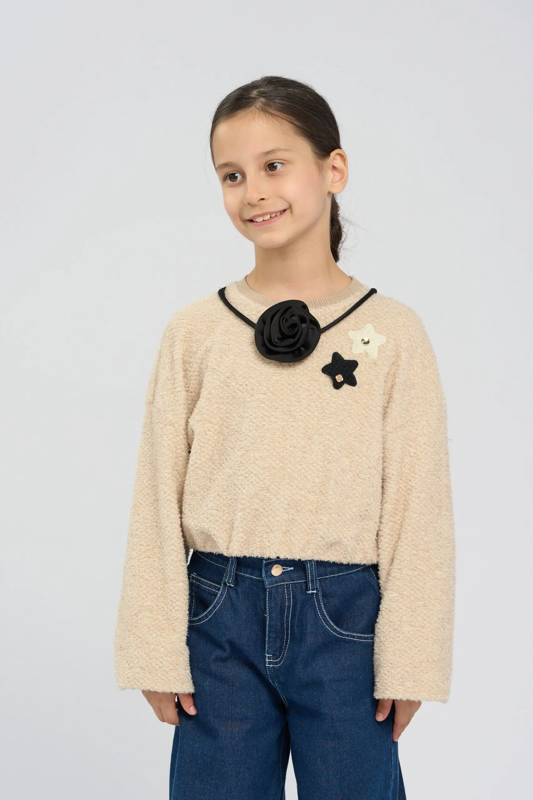 49.124 (1) Джемпер из пушистого трикотажа — изображение 1