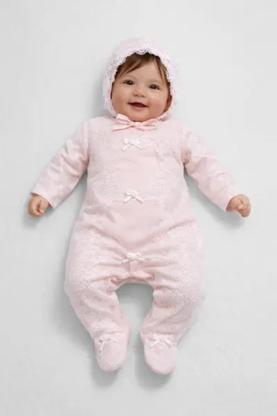 Комплект нарядный (комбинезон, чепчик)