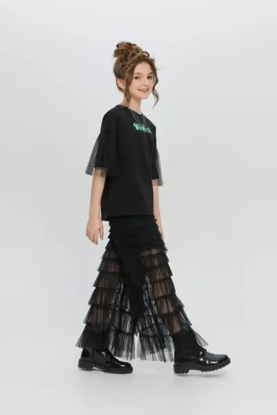 Футболка с декором, в комплекте с цепочкой — изображение 6