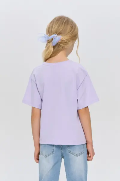 Футболка с принтом, в комплекте с заколками — изображение 3