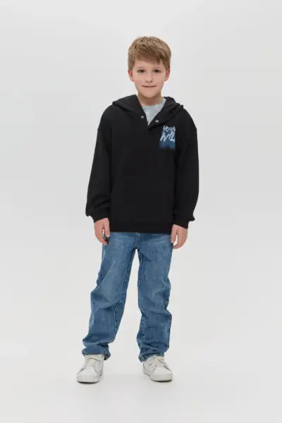 Худи оверсайз с принтом на спине — изображение 6