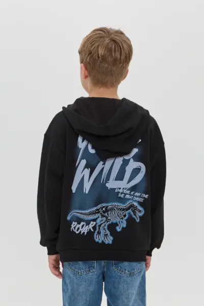 Худи оверсайз с принтом на спине — изображение 3