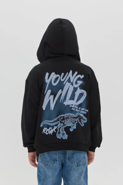 Худи оверсайз с принтом на спине — изображение 5