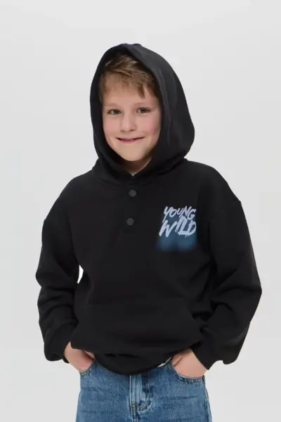 Худи оверсайз с принтом на спине — изображение 4