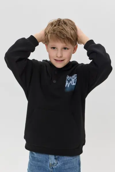 Худи оверсайз с принтом на спине — изображение 13