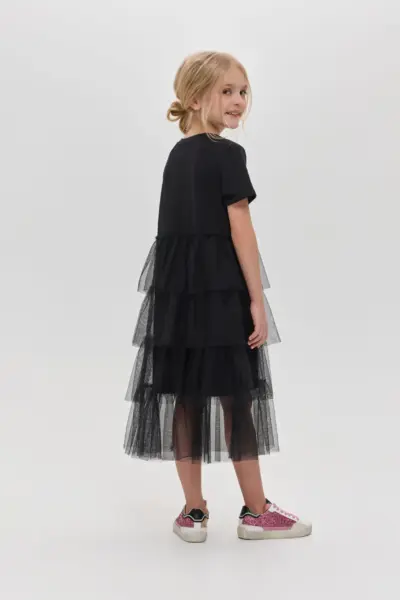 Платье комбинированное с декором — изображение 6