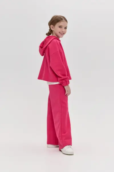 Костюм из футера (худи, брюки) с декором — изображение 5